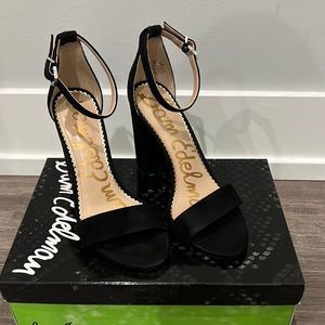 Sam Edelman Yaro Black Suede Heels - Size 6